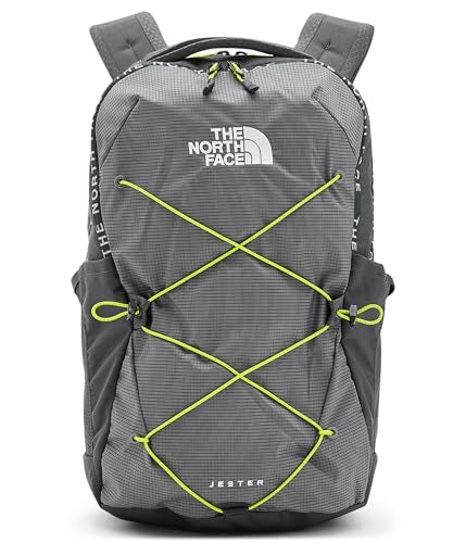 The North Face Jester Everyday Laptop Backpack - PFAS Free - color: Anthracite Grey/Smoked Pearl/Fizz Lime