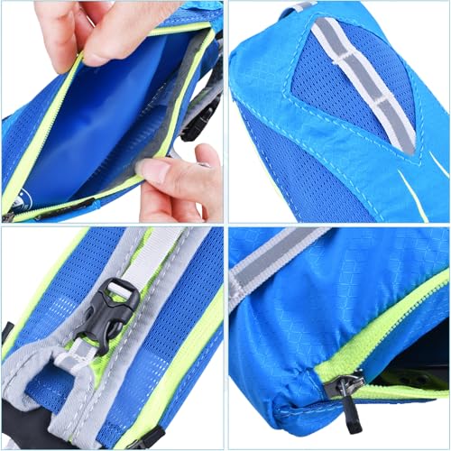 Azarxis TPU Soft Flask Collapsible Water Bottle Running Folding Gel Water Reservoir Handheld for Hydration Pack Hiking Cycling Climbing Jogging Marathon Trail Race - color: #01 Black Handheld Bottle Carrier - Bottle Not Included