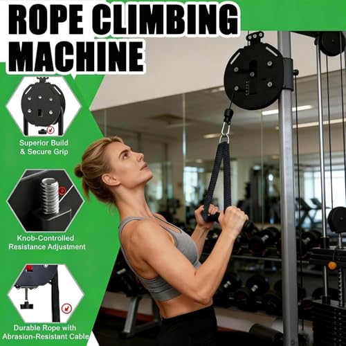 Adjustable Endless Rope Trainer | Resistance Pulley System for Home Gym | Durable Nylon Closed-Loop Rope | Versatile Suspension Trainer for Strength & Cardio
