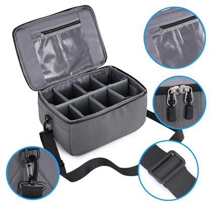 Koolertron Dslr Camera Insert Bag Purse Universal Liner Lens Pouch Partition Protective Cover Waterproof Sleeve for Cannon/Nikon/Sony (Grey) - color: Grey