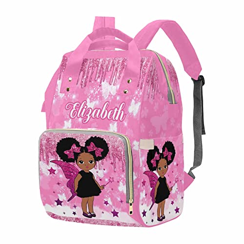 MyPupSocks Personalized Diaper Bag for Mom and Dad - Large Capacity Custom With Name, Multifunctional Daypack With Adjustable Shoulder Straps - color: Multi 20