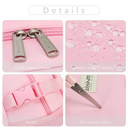 abshoo Large Heavy Duty Backpack For School College Bookbag Casual Multi Pocket Travel Backpacks - color: Pink