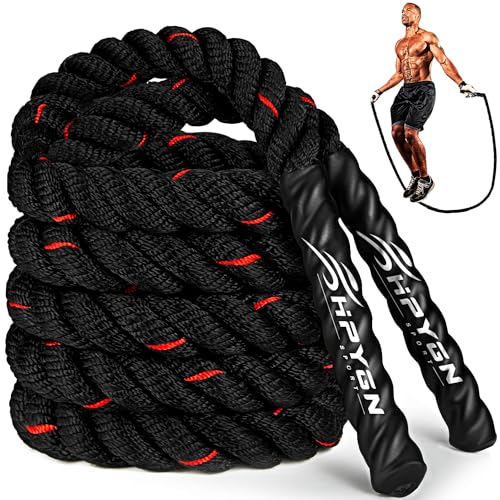 HPYGN Jump Rope, Weighted Jump Rope for Men women, 2.8lb 3.8lb 5lb Heavy Skipping Rope for Exercise, Adult Jumpropes for Home Workout, Improve Strength and Building Muscle,Total Body Workout Equipment - style: 2.8lb