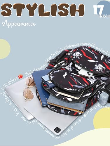 BLUEFAIRY Kids Backpacks for Boys Girls Ages 6-8 8-10 10-12 Elementary Middle School Backpack 17 Inch Back to School Bookbag with Laptop Compartment Mochilas Escolares para Niños Niñas (Coal Black) - color: Coal Black