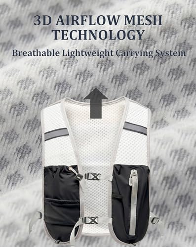 Small Lightweight Hiking Backpack, 3D Breathable Mesh Backpack with Water Bottle & Phone Pockets, Travel Daypack for Men Women, Cycling & City Tour - color: Black