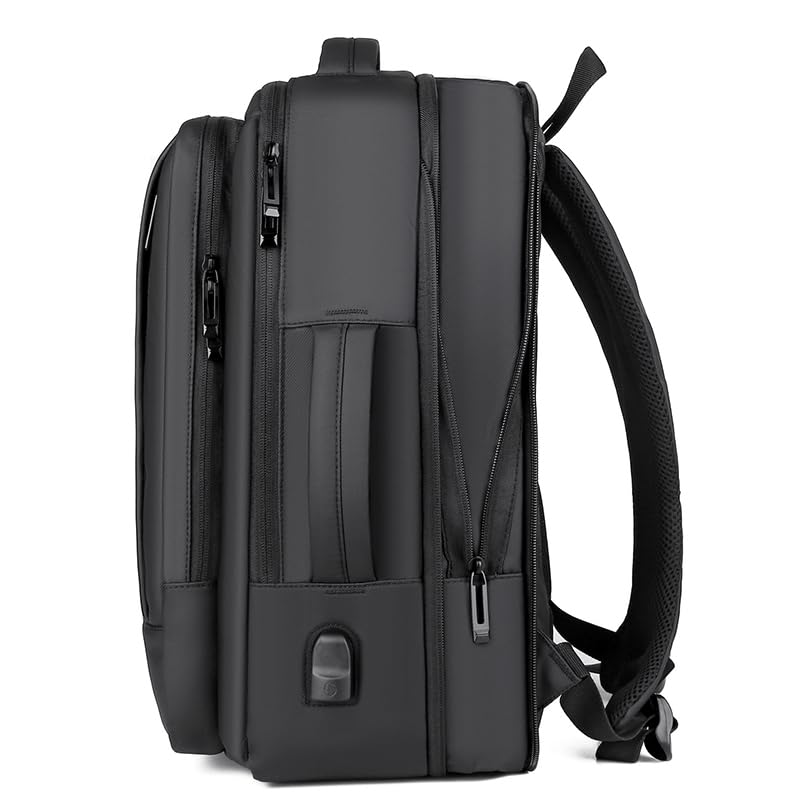 Kamlui Laptop Backpack for Men 17.3 inch Travel Computer Bag - color: Black280