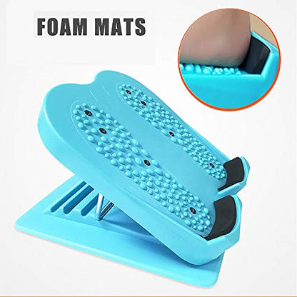 Calf Stretcher Slant Board, Achilles Tendon Stretcher, Adjustable Incline Boards Slant Board Positions Foot Stretch Wedge Board for Hamstring Achilles Leg Muscle Exercise,Blue - color: Blue