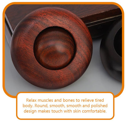 Handheld Wooden Massage Ball Small Round Hand Massager for Muscle Tension Relief Stress Relaxation Portable 2.04In Smooth Design
