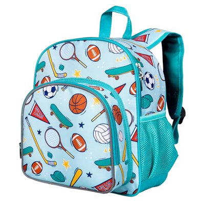 Wildkin 12 Inch Toddler Backpack for Kids, Team Spirit - color: Team Spirit, size: 12 x 10 x 4.5 inches