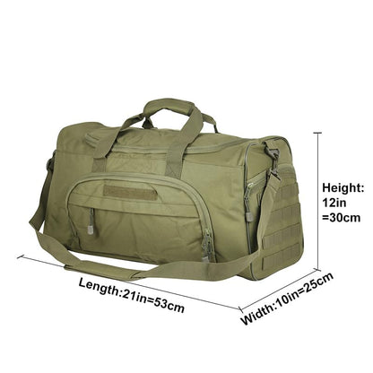 Gym Duffel Bag for Men Sports Duffel Bag with Shoe Compartment (GREEN-Model B) - color: GREEN-Model B