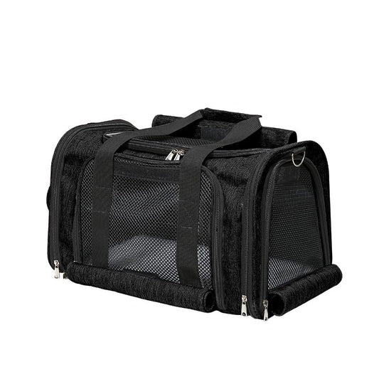 Pet Carrier Bag for Small Medium Cats Dogs Puppies up to 26 Lbs,Steel Frame Dog Carrier,pricacy-Oriented cat Carrier,Collapsible pet Carrier for Easy Storage (Black, Large:20.9"X12.6"X12.6") - color: Black, size: 20.9"L x 12.6"W x 12.6"H
