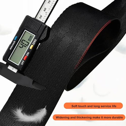 ZINZ 60 Inch Shoulder Strap with Removable Ultra-Thick Pad, Adjustable Buckles Shoulder Crossbody Strap for Luggage Bag - color: Black