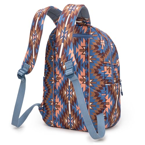 Montana West Backpack Purse for Women Western Aztec Backpack Purse Lightweight Casual Daypack for Travel - color: Navy Blue