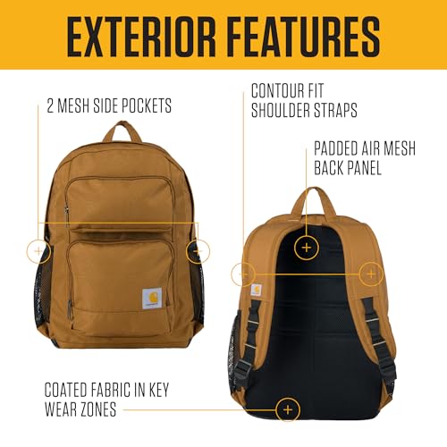 Carhartt Utility 27L Single-Compartment Backpack Brown - color: 27l Classic Backpack (Brown)