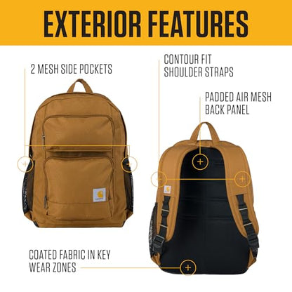 Carhartt Utility 27L Single-Compartment Backpack Brown - color: 27l Classic Backpack (Brown)
