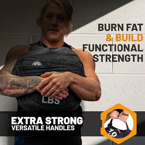 Strongman Sandbag for Working Out [Bells of Steel] Fitness Sand Bag Sacks, Commercial and Home Gym Sand Bags for Weight Training with Handles for Workout - style: 300 lb