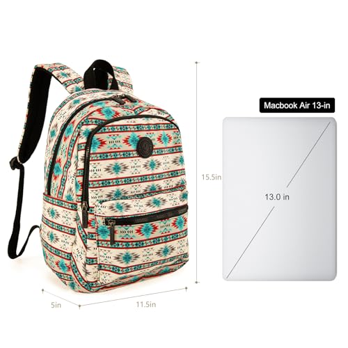 Montana West Backpack for Women Western Travel Backpack Purse Casual Daypack for Laptop College - color: *Aztec Beige