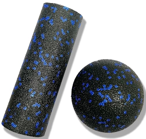 Extra Mini Foam Roller - High Density Massage Roller, Extra Small Yoga Roller for Physical Therapy, Myofascial Release, Deep Tissue & Muscle Recovery of Arms and Legs - color: Blue