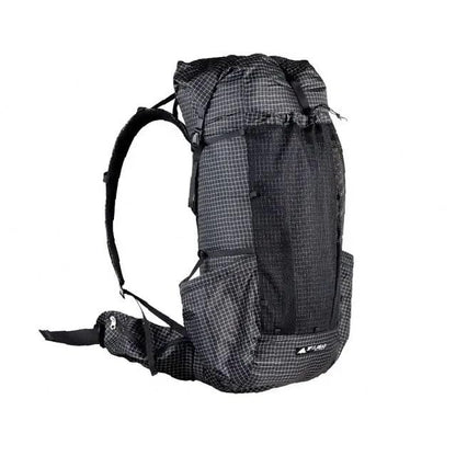 3F UL GEAR QiDian Pro UL 46+10L Backpack Outdoor Climbing Bag Camping Hiking Bags UHMWPE ultralight (Black) - color: Black