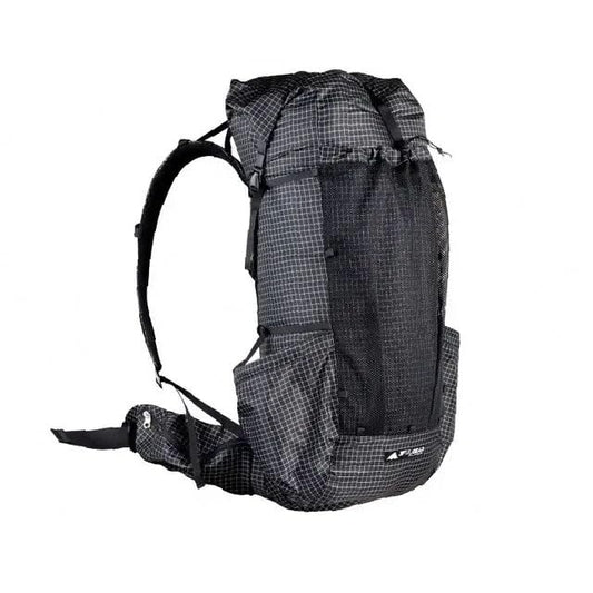 3F UL GEAR QiDian Pro UL 46+10L Backpack Outdoor Climbing Bag Camping Hiking Bags UHMWPE ultralight (Black) - color: Black