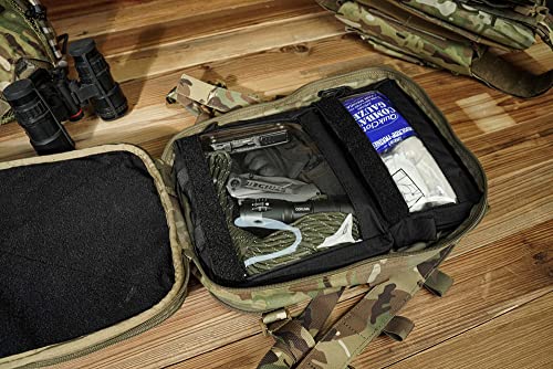 KRYDEX Clear Top Insert Bag with Hook Panel Tactical Packing Cube Travel Organizer Bag (Large) - color: Large
