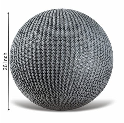 Yoga Ball Chair Cover - for 55cm and 65cm Birthing, Stability, Fitness, Balance Ball - color: Stone Grey