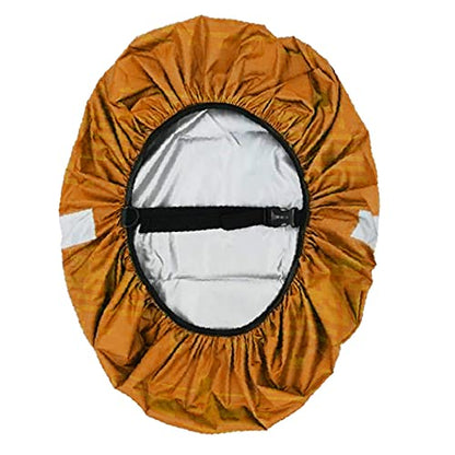 Waterproof Rucksack Cover Backpack Rain Cover 30L-100L for Travel Climbing Hiking (Orange-Reflective, 90L-100L)