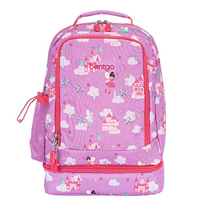 Bentgo Kids 2-in-1 Backpack & Insulated Lunch Bag - Durable 16” Backpack & Lunch Container in Unique Prints for School & Travel - Water Resistant, Padded & Large Compartments (Fairies) - color: Fairies