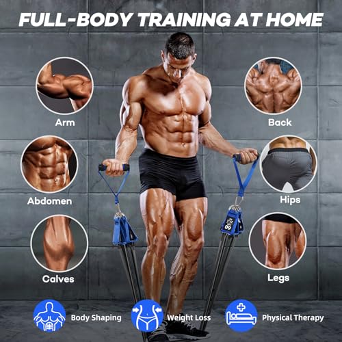 Heavy Resistance Bands for Working Out, NITEEN Resistance Bands with Handles Weight Exercise Bands for Men Women, Workout Bands with Door Anchor and Ankle Straps Strength Training Equipment - size: 390lbs