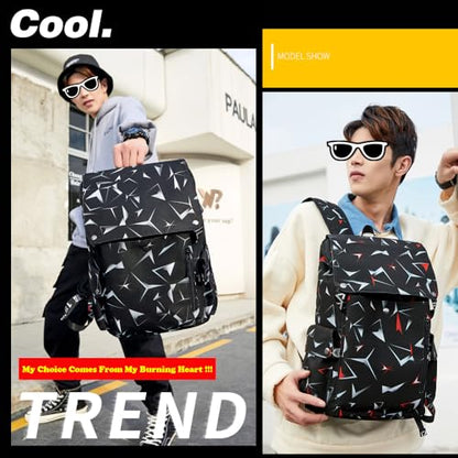 Basketball 23 Student College Multifunction Football Travel Backpack Laptop Daypack Canvas Bag for Men Women (Red - 1) - color: Red - 1