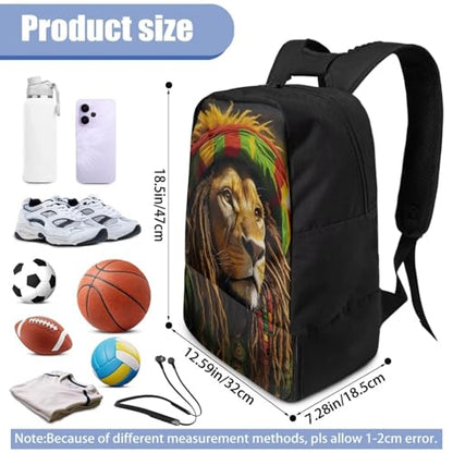 Basketball Backpack With Separate Ball Compartment And Shoes Fit Basketball Volleyball Football - color: Rasta Lion
