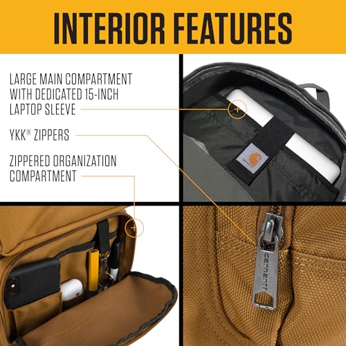 Carhartt Utility 27L Single-Compartment Backpack Black - color: 27l Classic Backpack (Black)