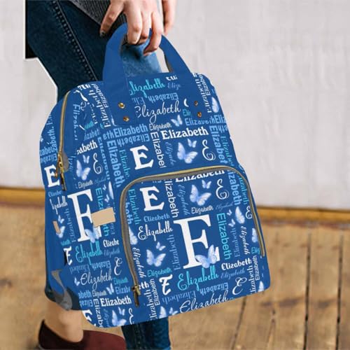 MyPupSocks Custom Diaper Bag, Customized Diaper Backpack Personalized Mummy Nursing Baby Bags Fashion Shoulders Bag Casual Daypack Travel Bag for Mom Girls Mother's Day - color: Color 13