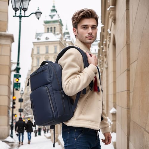 DTGN 30L 17 Inch Business Laptop Backpack Water Resistant Gray - color: Gray