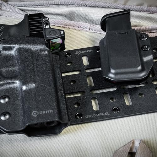 GRITR Kydex Hook & Loop Panel Insert/Adhesive Loop Sheets – Tactical & Military Gear Organizers for Holsters, Mag Carriers, Knife Sheaths, Flashlights, and More - style: X-Large
