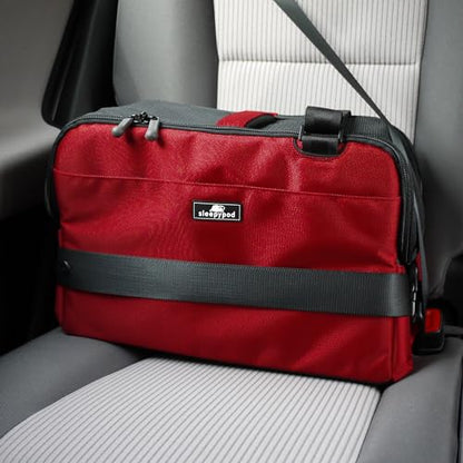 Sleepypod Atom - Airline Approved Pet Carrier and Crash-Tested Car Seat for Cats and Dogs up to 12 lbs. (Strawberry Red) - color: red