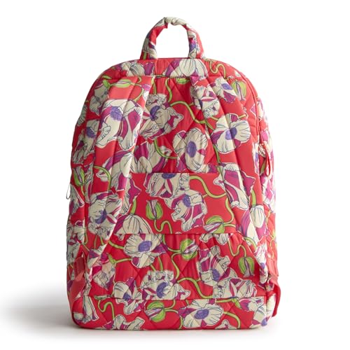 Vera Bradley Women's Featherweight Westover Hybrid Backpack, Swirling Poppies, One Size - color: Swirling Poppies