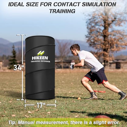 Hikeen Basketball Defender Dummy - Pop Up Safely Simulate Defender - Foldable Training Equipment for Basketball, Soccer, Football and More, 1 Carrying Bag - style: 4 PCS