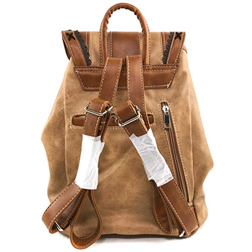 Zelris Western Country Floral Buckle Rucksack Backpack (Tan) - color: Tan