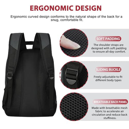 LARIPOP Soccer Backpack with Ball Holder & Shoe Compartment Large Capacity Sports Bag for Training - color: Dark Grey
