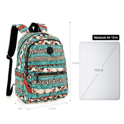 Montana West Backpack for Women Western Travel Backpack Purse Casual Daypack for Laptop College - color: *Boho Leopard