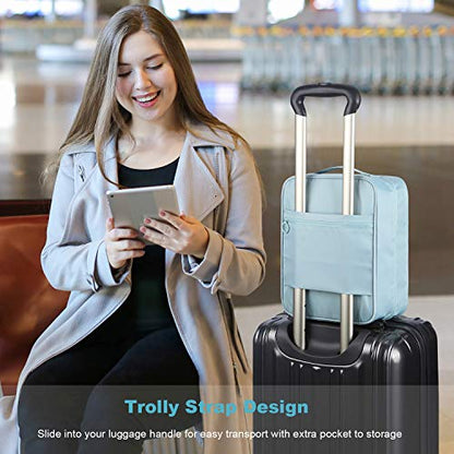 Mossio Shoe Bag Holds 3 Pair of Shoes for Travel and Daily Use Storage Pouch - color: Pink Leopard