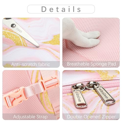 abshoo Marble Lightweight Kids Backpack For School Girls Elementary Kindergarten Bookbag School Bags (Marble PINK-B) - color: Marble Pink-b