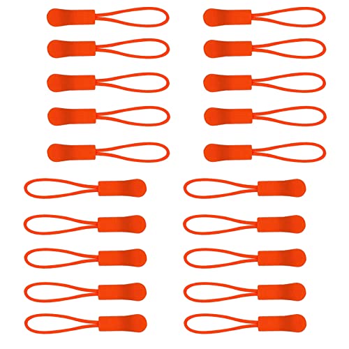 Urmspst 20PCS Zipper Pulls, Orange - color: 17. Orange