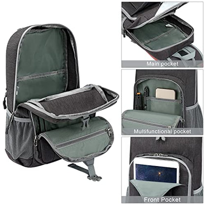 G4Free Mini 10L Hiking Daypack Small Hiking Backpack Cycling Compact Shoulder Backpack Outdoor for Men Women(Dark Grey) - color: Darkgray
