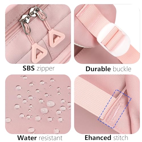 Cute Backpack for Teen Girls Boys, Aesthetic Travel Bookbag for High Middle School College Student (Pink) - color: Pink