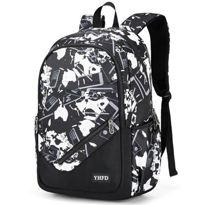 Boys' Large School Backpack, for 8-16 Years Old, Elementary - High School (Technological gray, Large) - color: Technological Gray