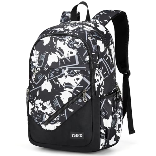 Boys' Large School Backpack, for 8-16 Years Old, Elementary - High School (Technological gray, Large) - color: Technological Gray