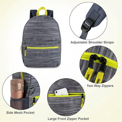 Trail maker 17 inch Backpack for Travel & Commute, Zippered Front & Mesh Side Pockets, Padded Straps - color: Art Board