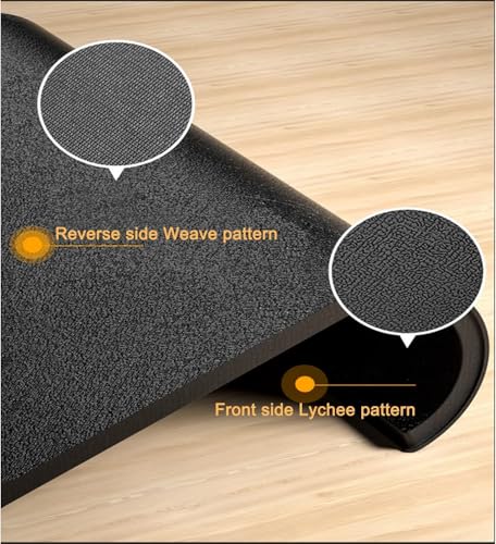 PROIRON Heavy Duty Exercise Equipment Mat, Treadmill Mat - 45"x32", 48"x24", 78"x36" - Floor Protector for Home Gym, Exercise Bike, Weight Bench, Rowing Machine, Cross Trainer - size: 48"x24"
